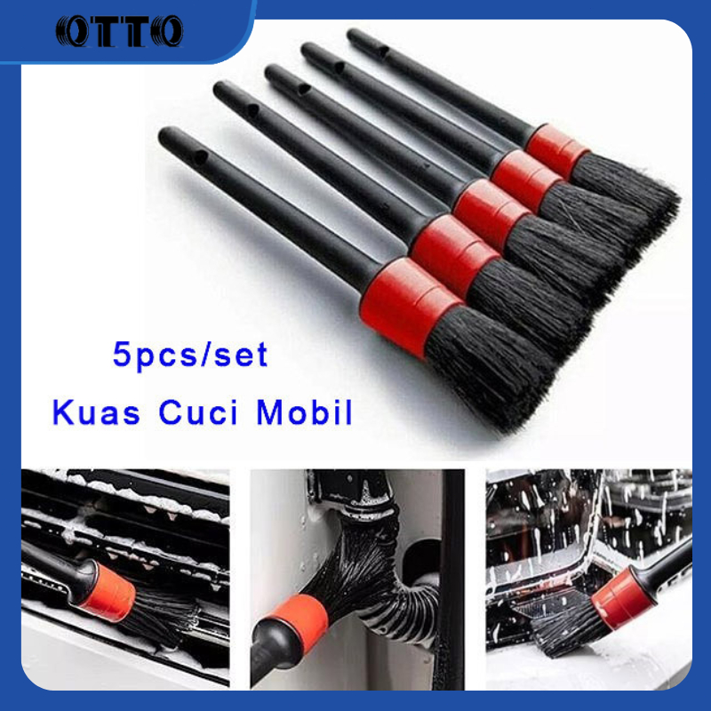 [OTTO] 5PCS Kuas Cuci Motor Mobil /Kuas Pembersih Interior Mobil /Kuas Detailing Motor /Sikat Detail