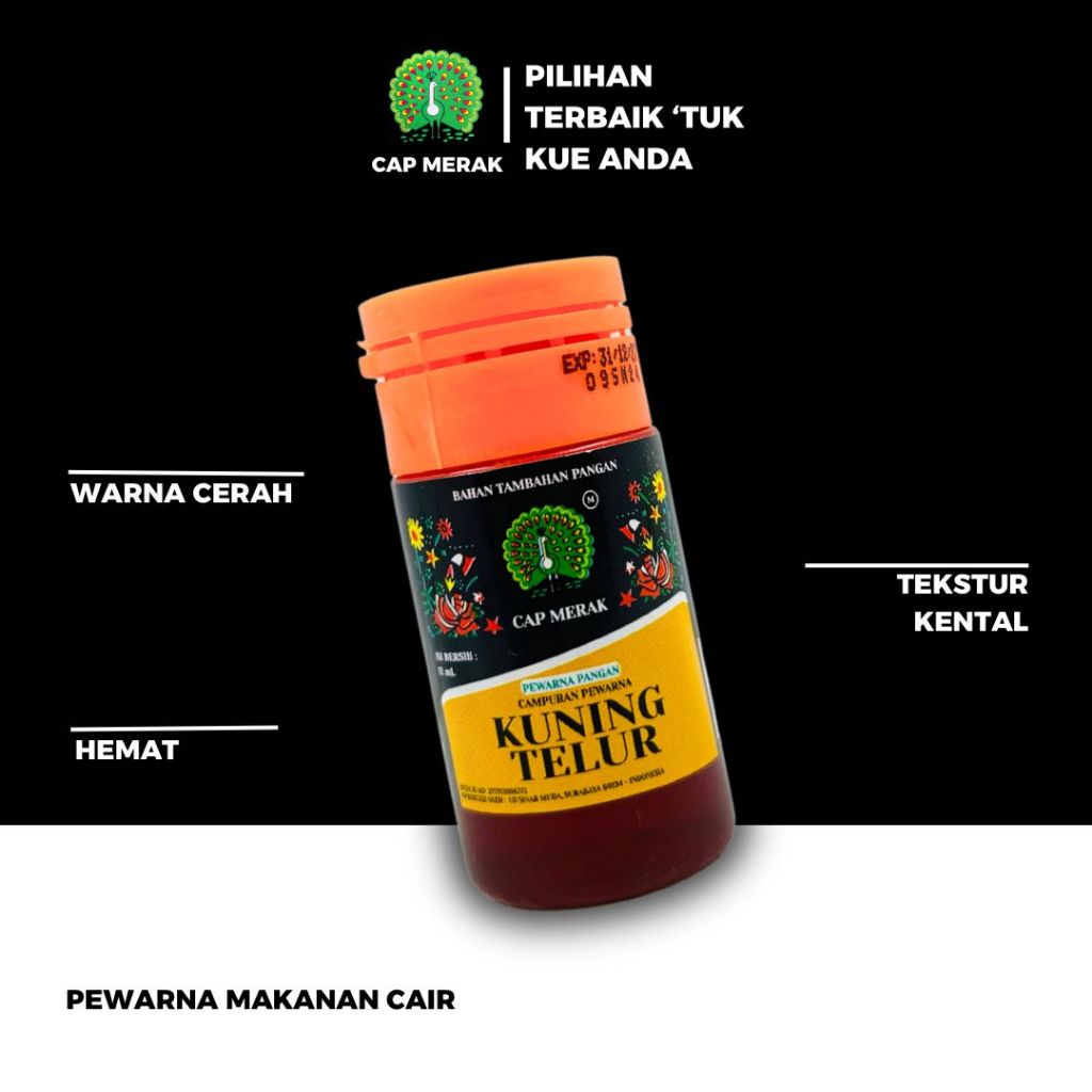 

PEWARNA MAKANAN CAIR / PEWARNA CAIR CAP MERAK 12 ML