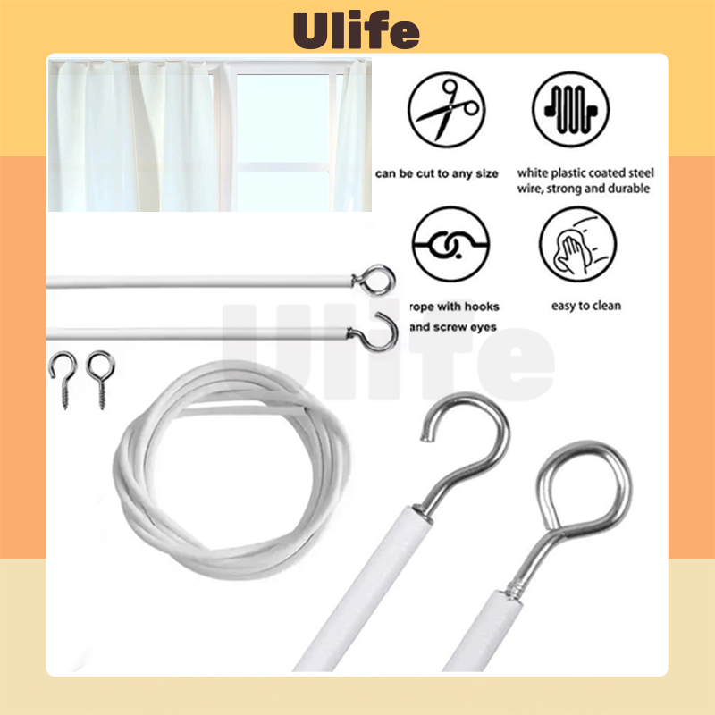 Kabel Kawat Spiral Gorden / Kolong Dapur /Gorden / Kawat Per Gorden Pintu Gorden / Kolong Dapur