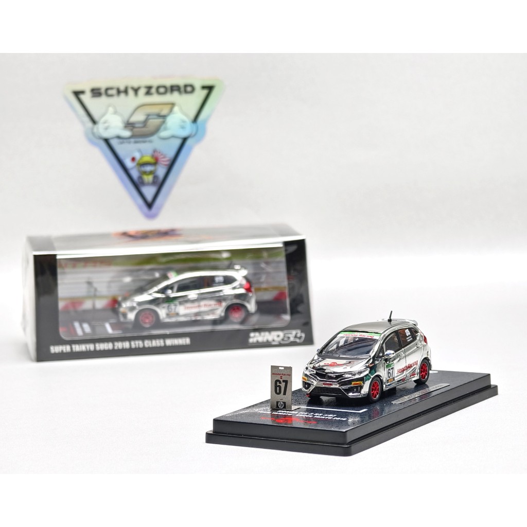 INNO64 Honda Jazz RS GK5 Electroplate Super Taikyu Sugo 2018 ST5 Class Winner #67 TEAM YAMATO 6 Hond