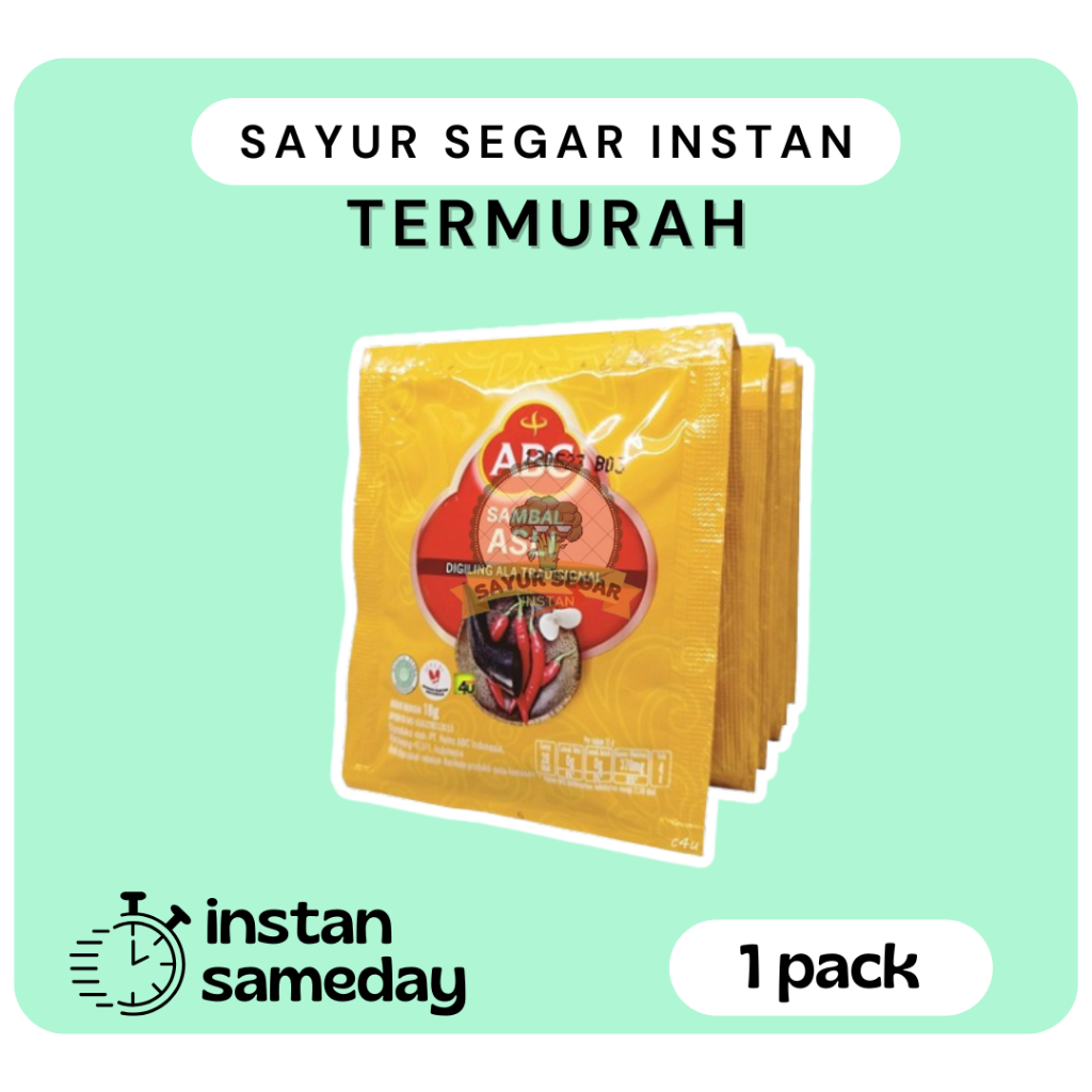 

Sambal Asli ABC 15gram (1Pack - Isi10) - Sayur Segar Instan