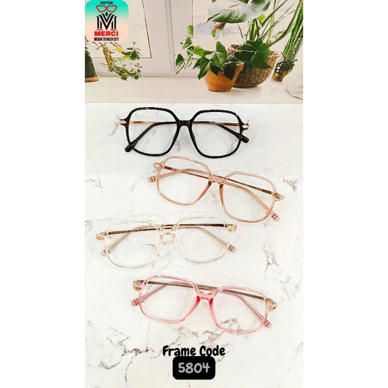 Kacamata model Kotak Kode Frame 5804