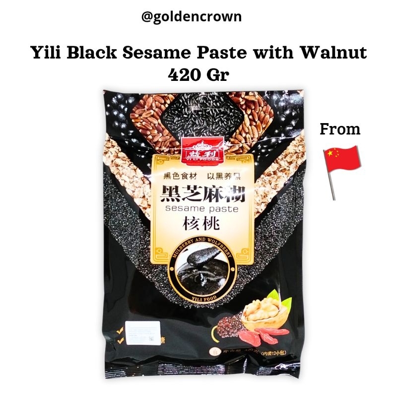 

YILI Black Sesame paste with Walnut (Minuman Serbuk Wijen hitam dengan Kacang Kenari) 420g