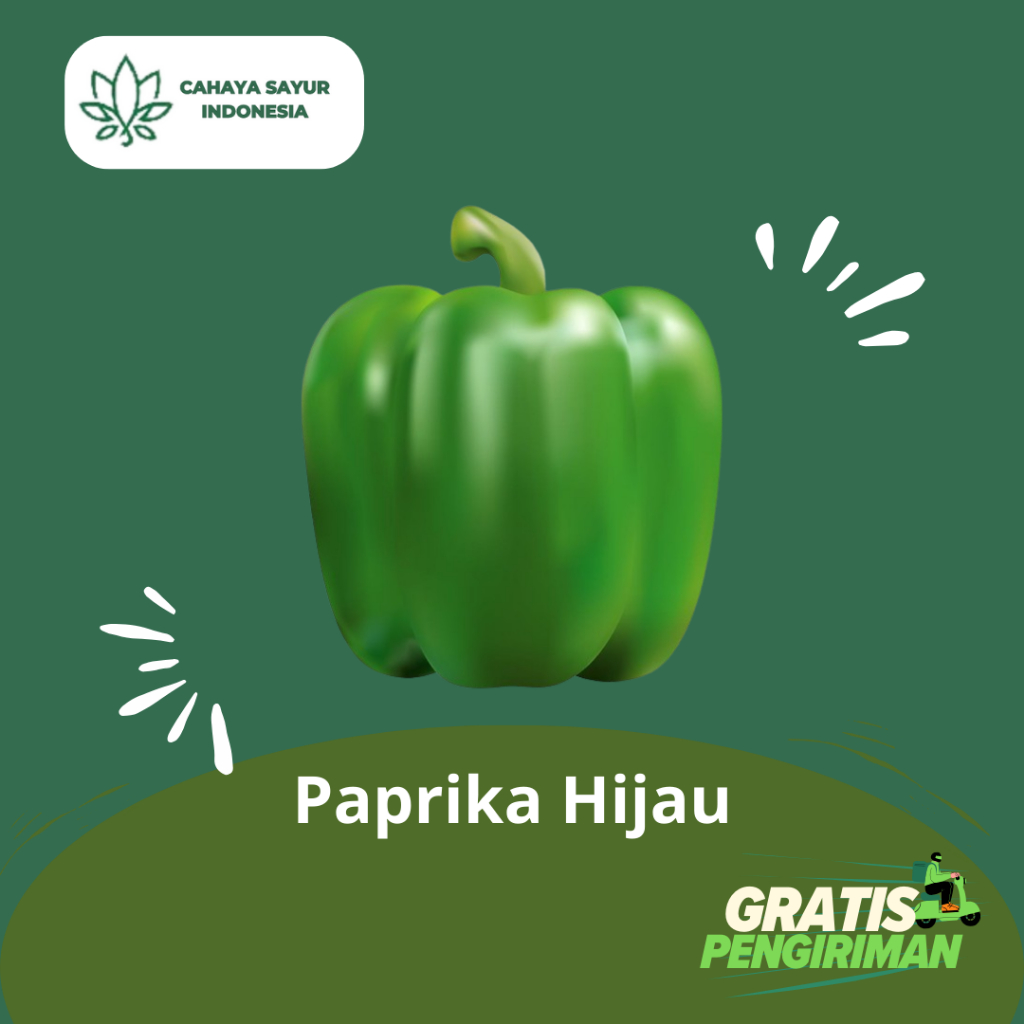 

Paprika Hijau Segar / Sayur Paprika Hijau 1kg