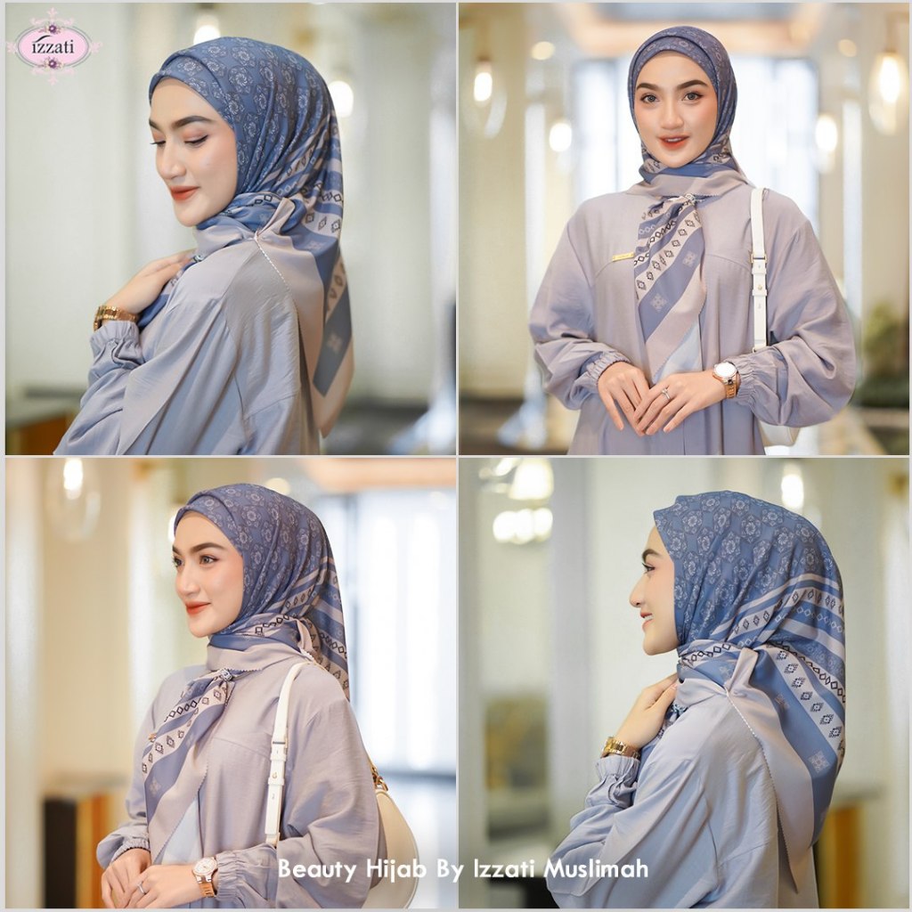 Gamis Polos Set Hijab Mewah Terbaru Izzati Muslimah