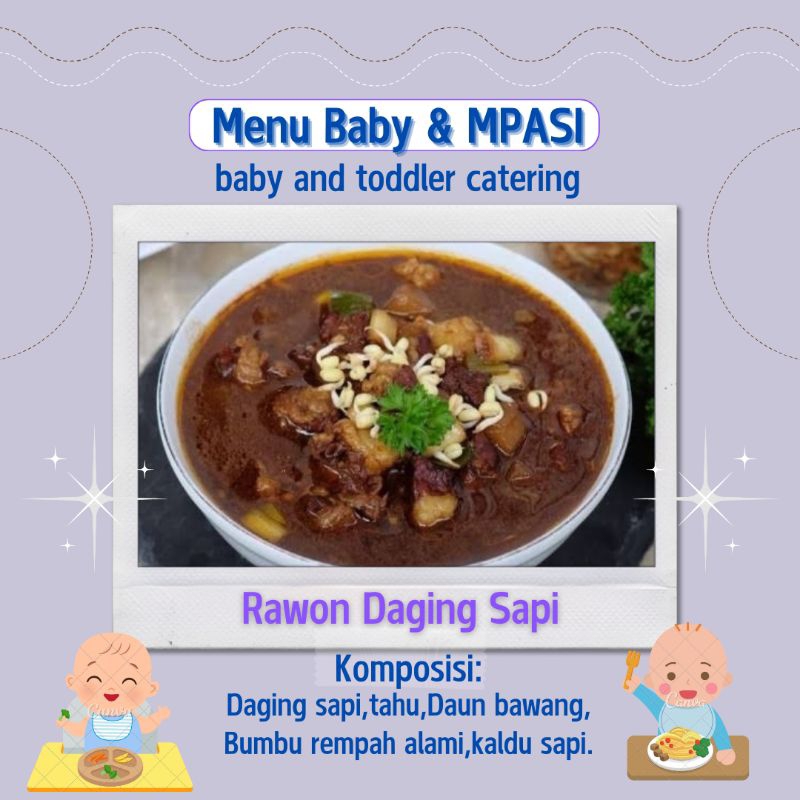 Rawon Daging Sapi (Babyfood & MPASI Frozen)
