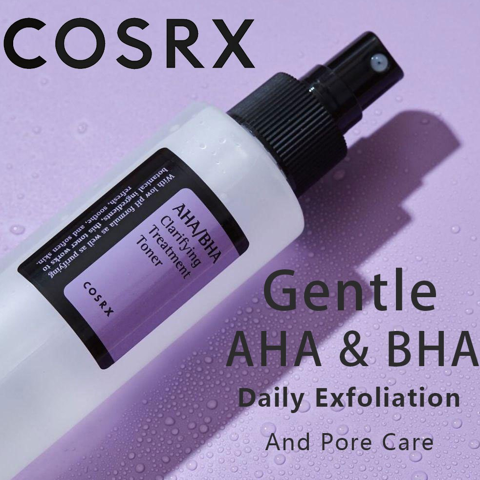 [100%ORI]COSRX AHA/BHA Clarifying Treatment Toner - 150 ML (Toner Eksfoliasi Ringan Untuk Semua Jeni