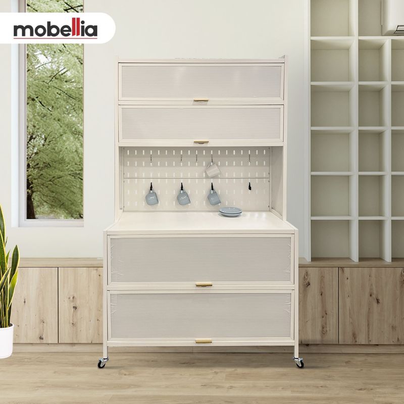 Rak besi dapur  lemari makan besi kitchen set besi