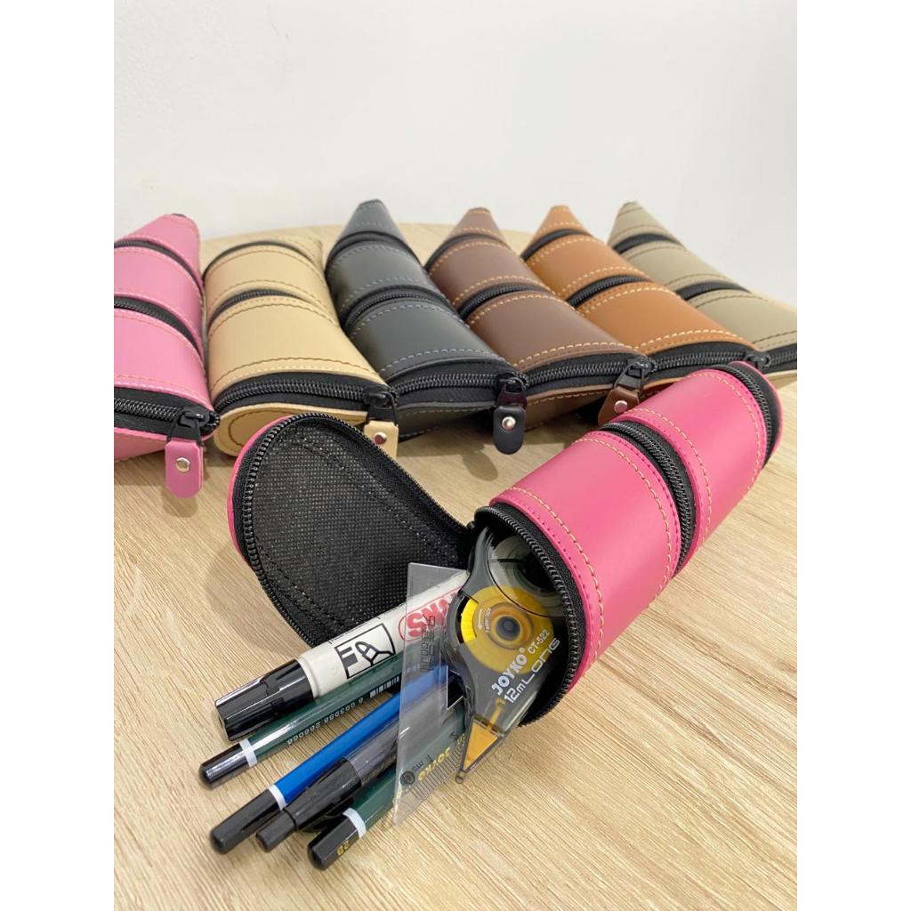 

TEMPAT PENSIL PULPEN KULIT SINTETIS MURAH ELEGAN SS101