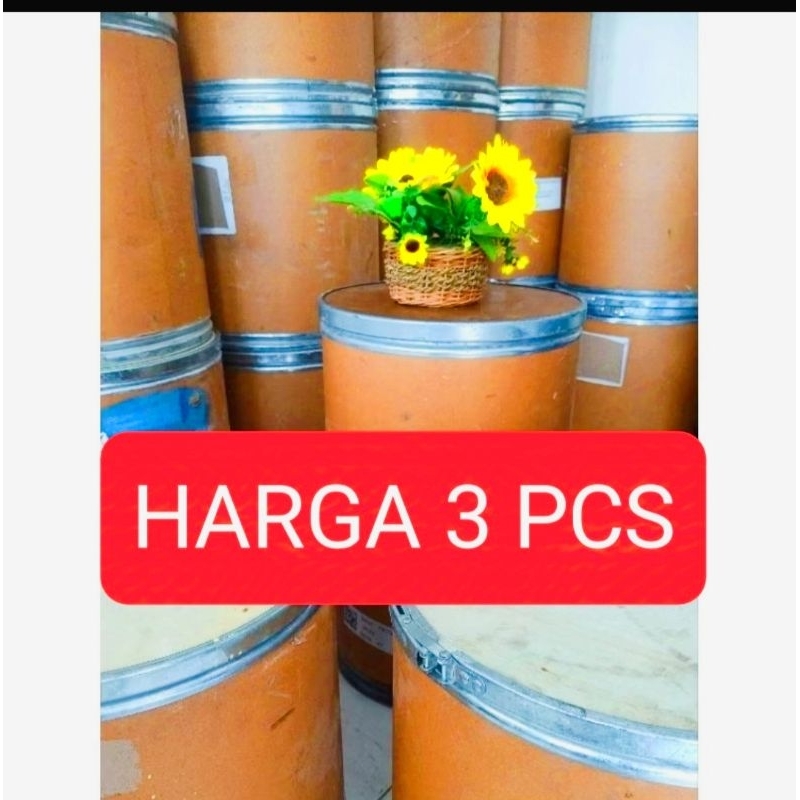 Paket 3 pcs tong kardus duplex meja kursi bulat tong kardus duplex tempat sampah serbaguna polos bek