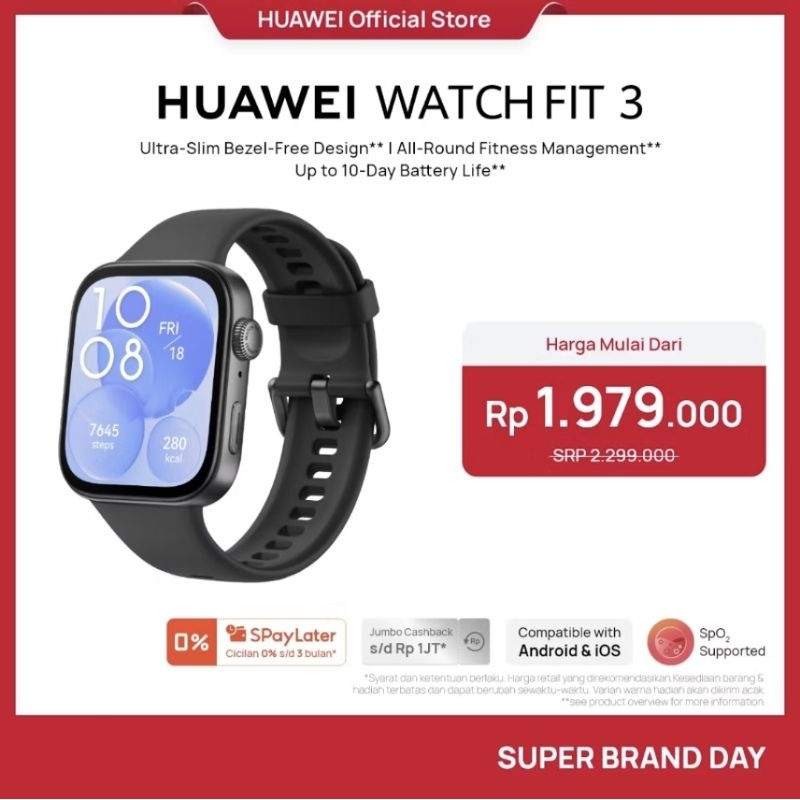 HUAWEI WATCH FIT 3 (BEKAS)