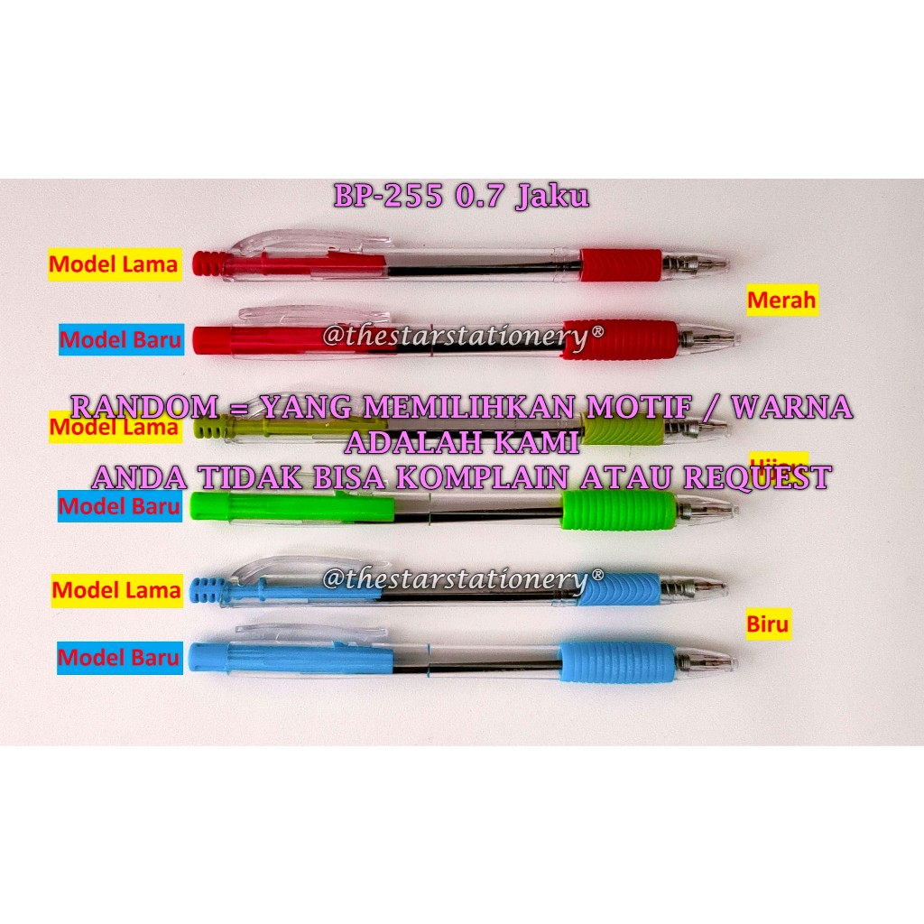 

(1 Biji) GROSIR Bolpen Joyko BP-255 Jaku 0.7 mm Ball Pen / Pulpen Pena Joyko BP255 (1 Biji)