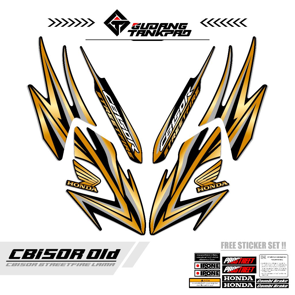STRIPING VARIASI DECAL HONDA CB150R OLD KODE 1 STIKER VARIASI HONDA CB150R OLD STRIPING VARIASIAN MO
