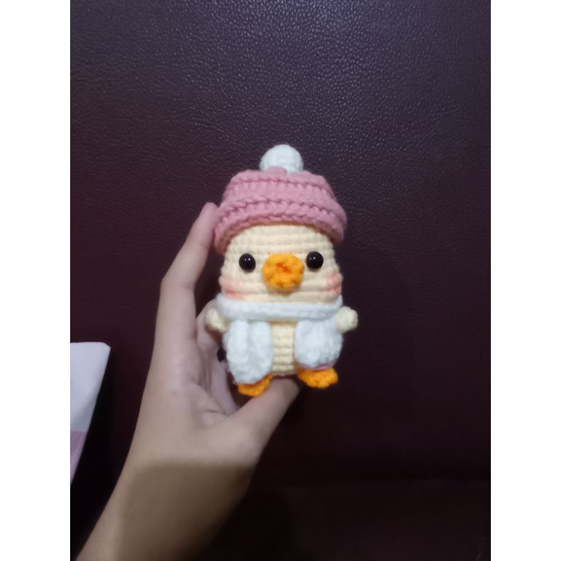 Crochet Duck/ Boneka Bebek Rajut/ Gantungan Kunci Bebek/ Gantungan Kunci Rajut