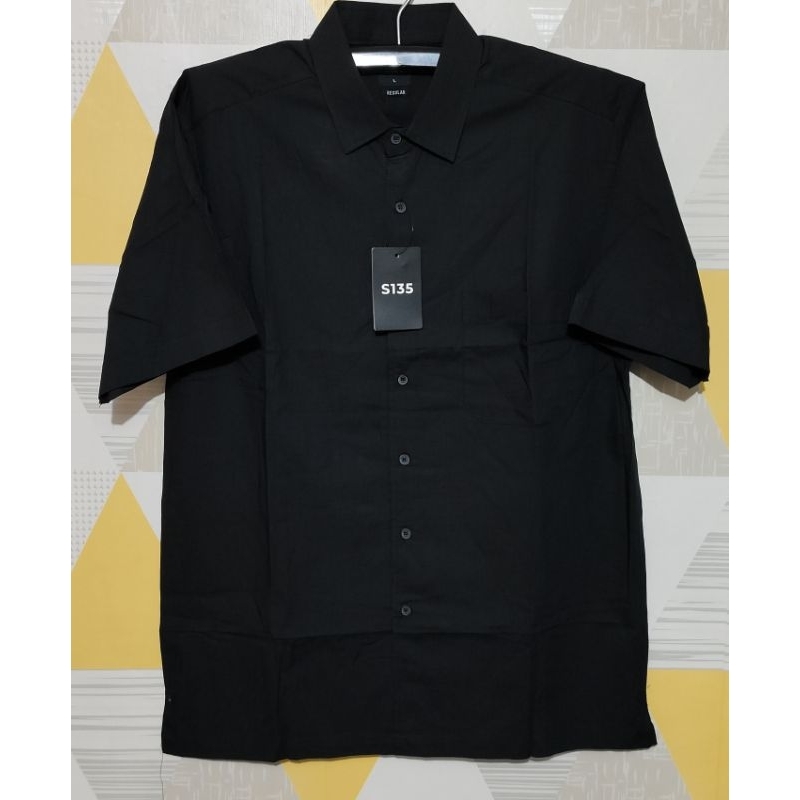 Kemeja Pendek Pria S135 original size L (LD 112cm)