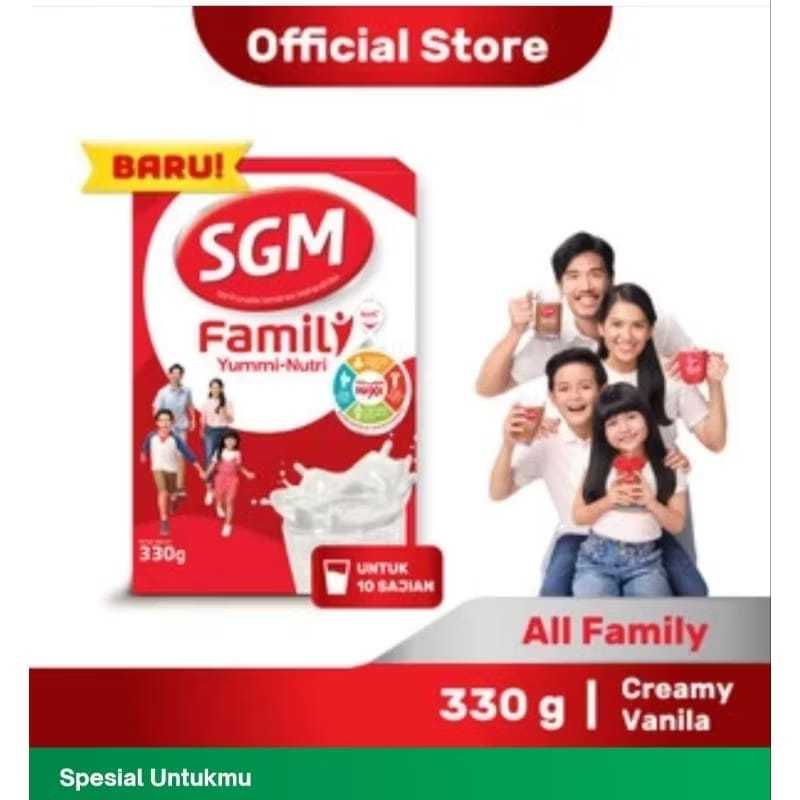 

SGM Family Yummi Nutri Creamy Vanila Susu Keluarga 330g