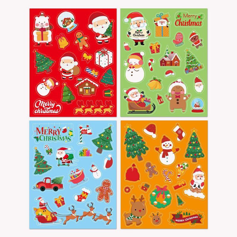 

Sticker santa Merry Christmas sticker natal toples dan kotak kue BERBAGAI MOTIF