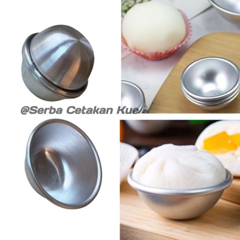 12 pcs Cetakan Kue Mhoci / Loyang Kue Setengah Lingkaran / Cetakan Kue Alumumium