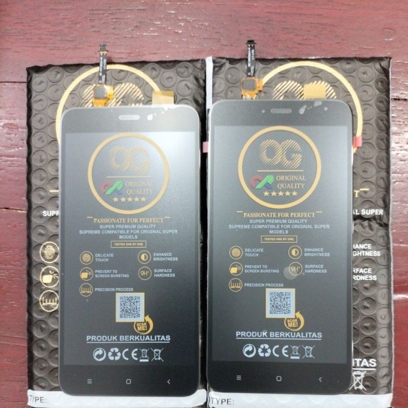 LCD REDMI 4X HITAM OG SUPER