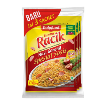 

Indofood Racik Bumbu Instan Nasi Goreng Spesial Sosis 3 x 20g