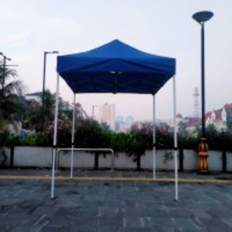 tenda lipat ukuran 2x2 premium besi hollow tebal besi 1,2 mm bahan atap d800
