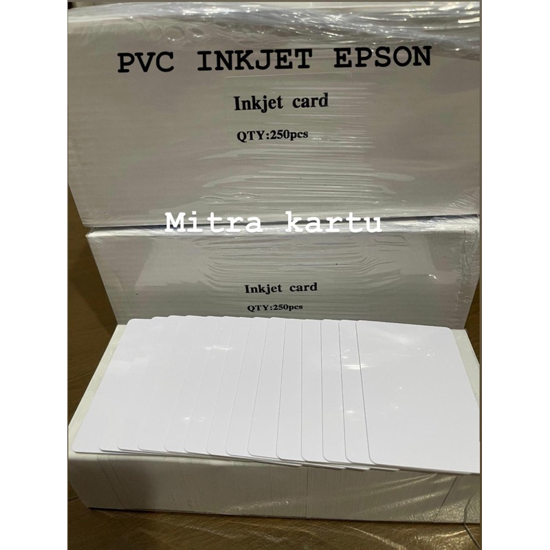 

ID CARD INKJET, INKJET PVC BLANKCARD,KARTU INKJET,PVC EPSON,PVC INKJET CARD isi 250 pcs