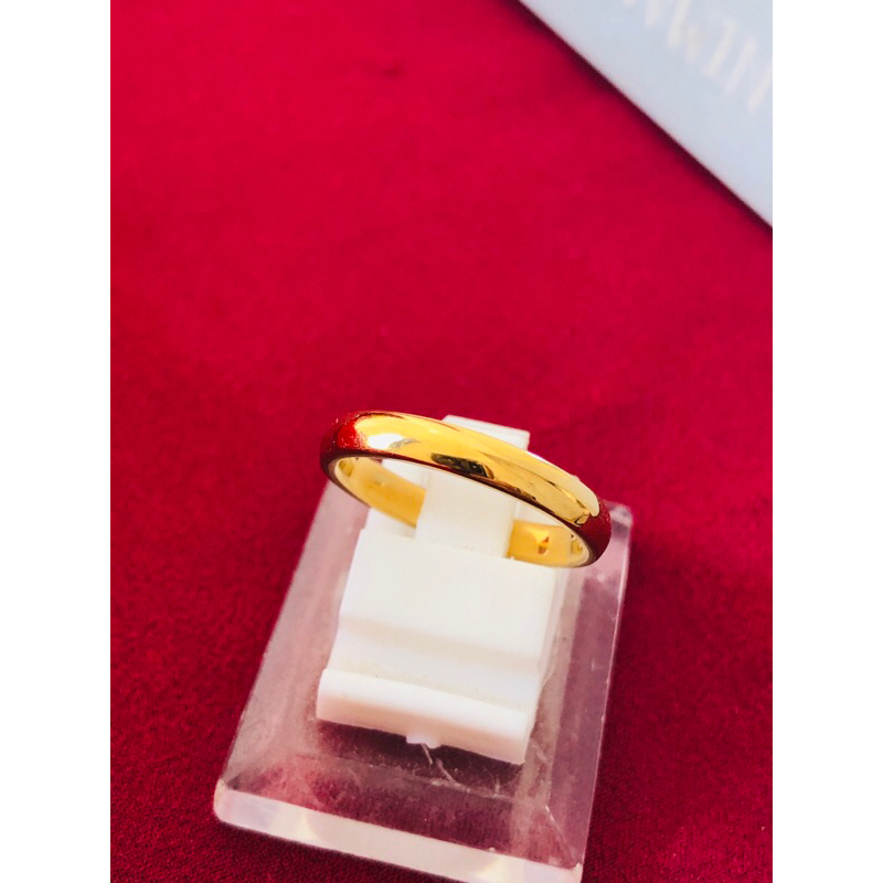 cincin polos titanium motip emas 99