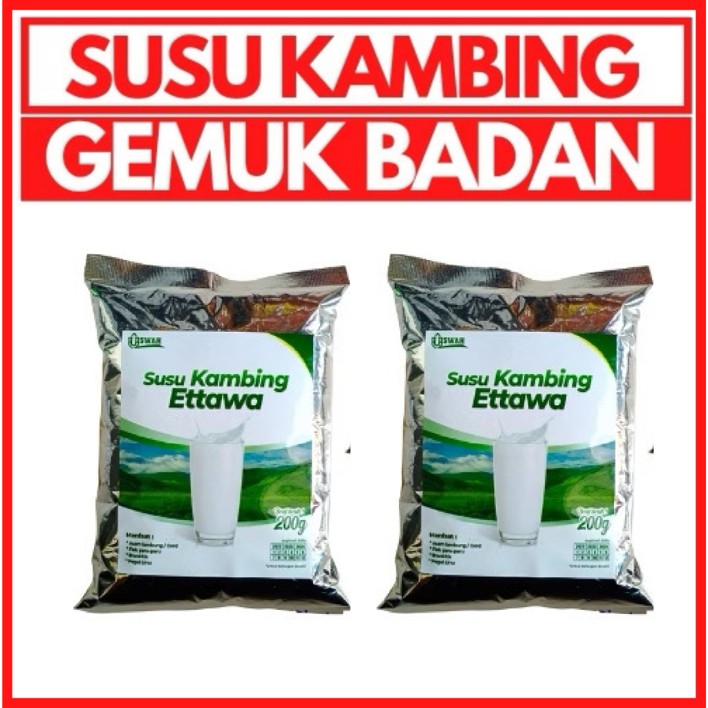 

Susu penggemuk badan susu penambah berat badan susu penambah nafsu makan susu kambing etawa bubuk 200gram