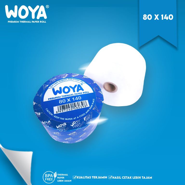 

KODE I62X WOYA Kertas Struk Thermal Bank ATM Termal 79x14 8x14 79 8 x 14