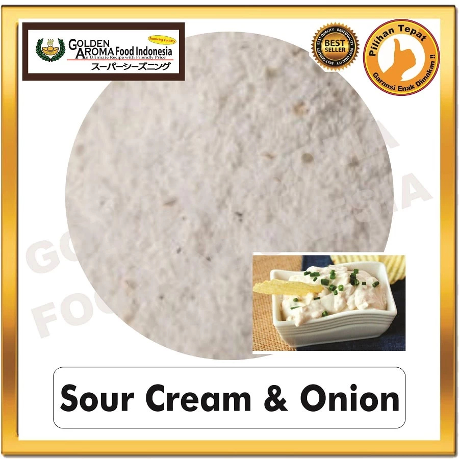 

Bumbu Tabur Rasa Sour Cream & Onion 1kg, Jual Bubuk Tabur Krim Asam Bawang Murah Enak Aman Terbaik