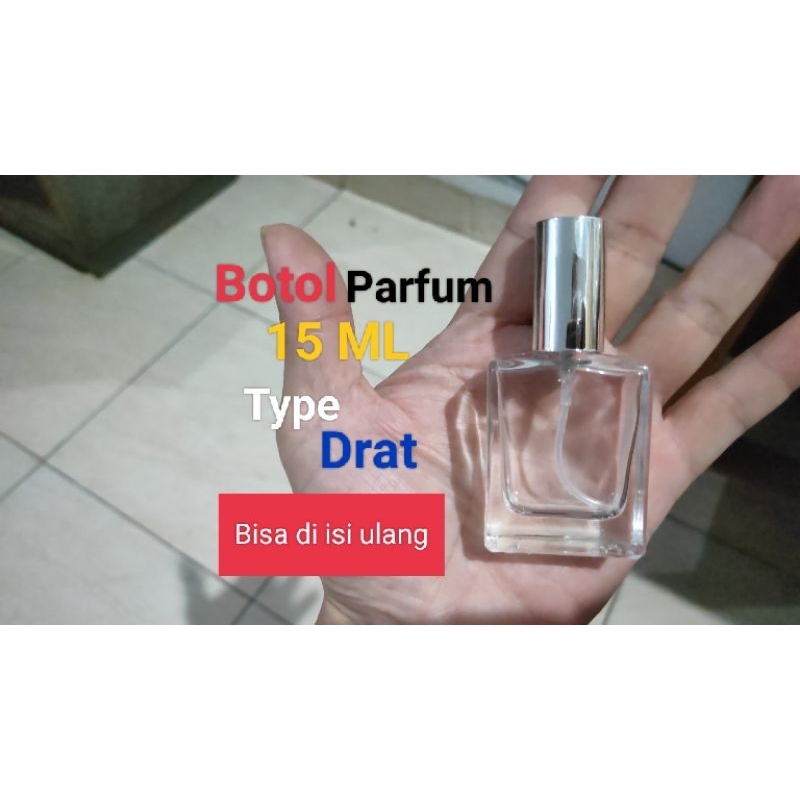 botol 15ml kotak, botol parfum, botol unik , botol spray , botol kosong