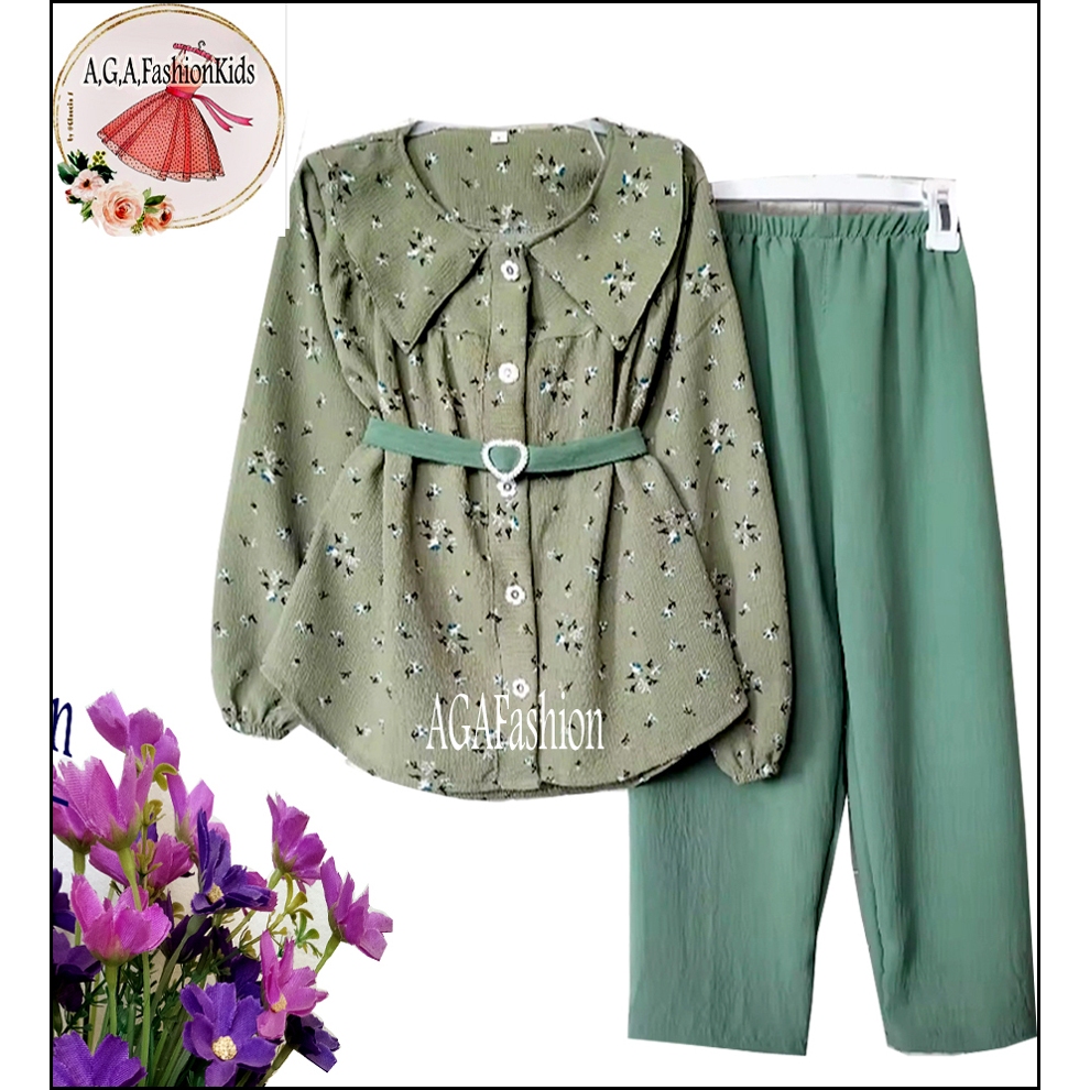 SENJA SET KIDS PREMIUM ORIGINAL BY AMELIA FREE TAS SETELAN BAJU ANAK TUNIK DAN KULOT ONESET KIDS SET