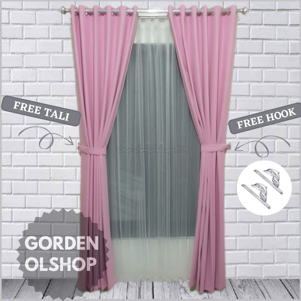 GORDEN POLOS PINK HORDEN JENDELA TINGGI BISA CUSTOM UKURAN