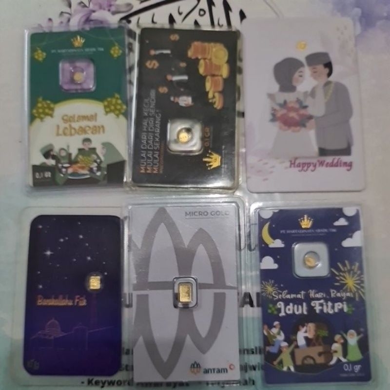 logam mulia mini gold  0,1 gr bon resmi toko hartadinata LM galery 24