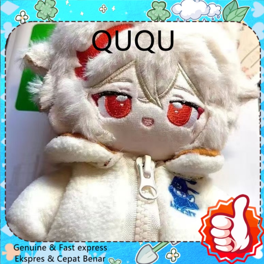 QUQU 20cm Genshin Impact Kaedehara Kazuha Attribute Cotton Doll baju boneka 20cm Dress up doll