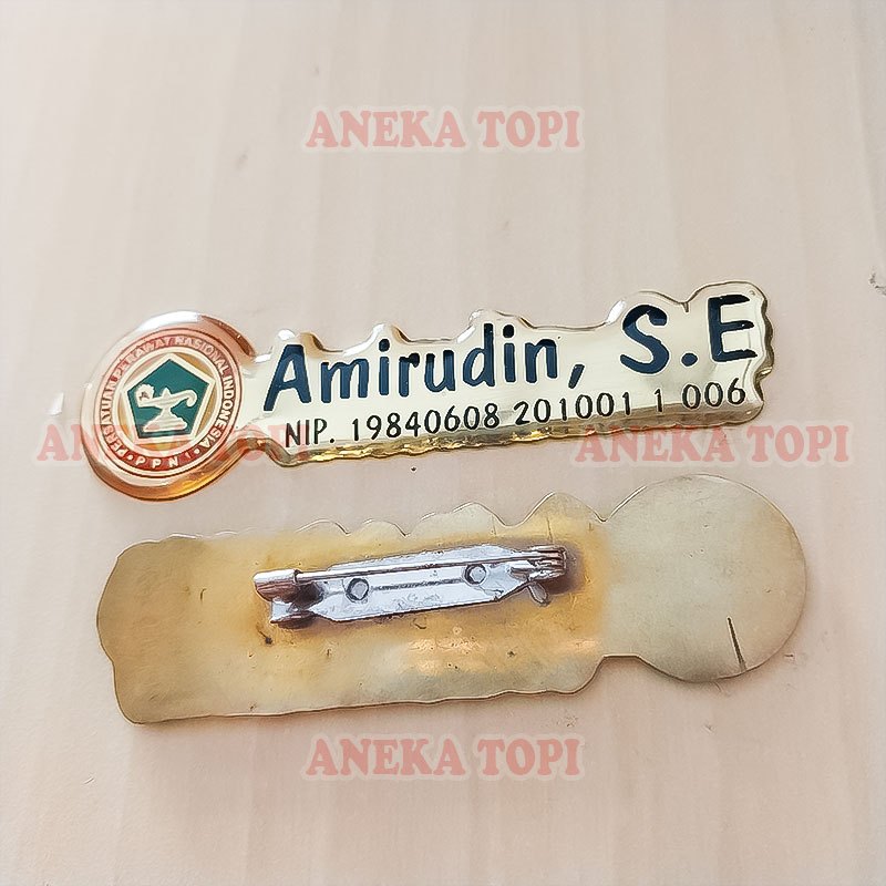 

Name Tag Logo PPNI Model Bentuk Papan Nama Persatuan Perawat Lapis Fiber - Aneka Topi
