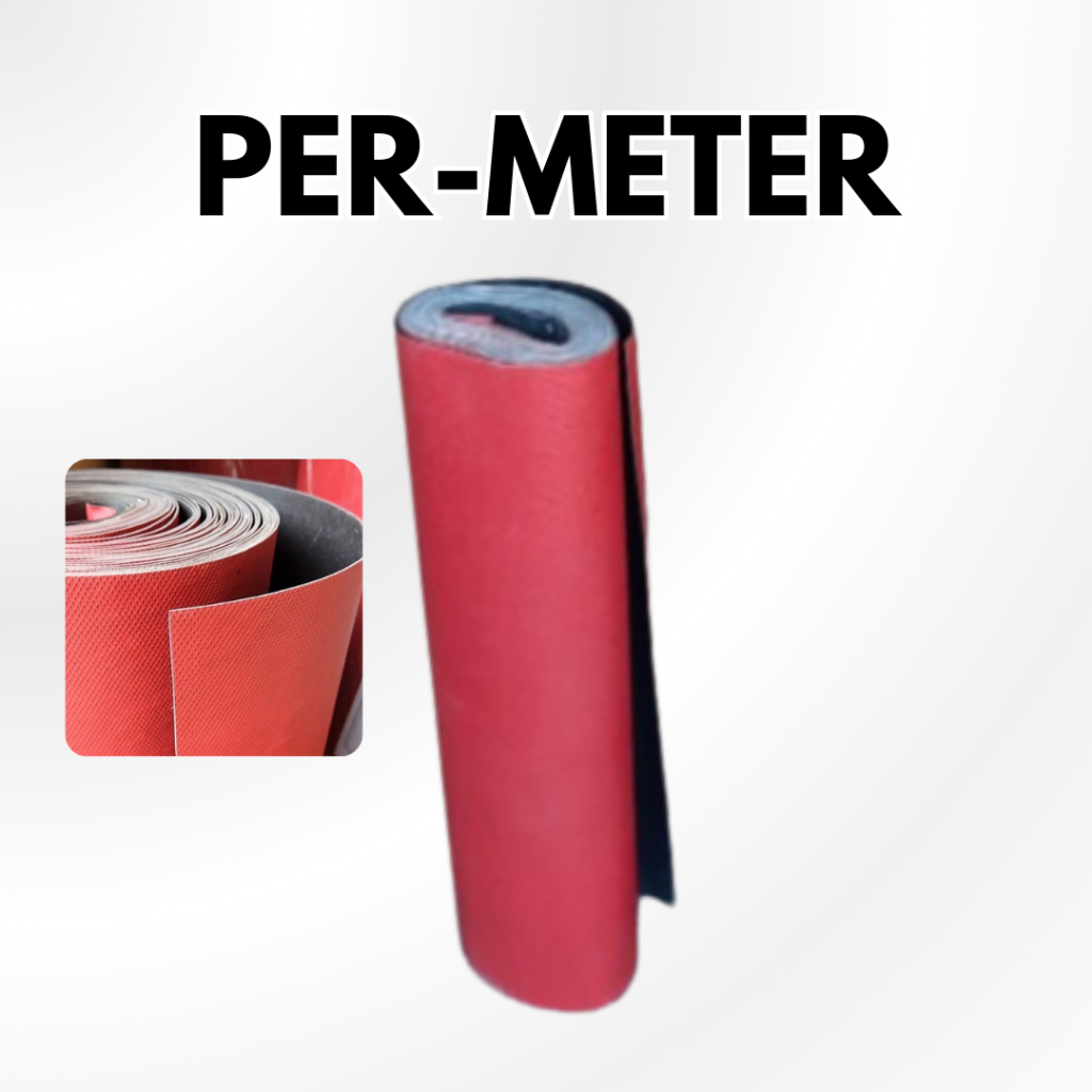 Permeter Karpet Talang Air Tinggi 55 cm Tebal 1 mm Karpet Atap Genteng Merah Hitam Alas Meja Lantai 