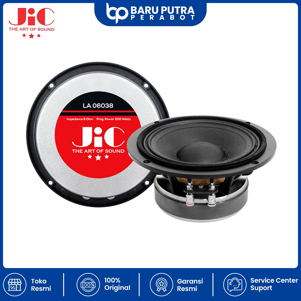 Speaker Komponen JIC LA 06038 6Inch / Speaker Component 6" LA-06038