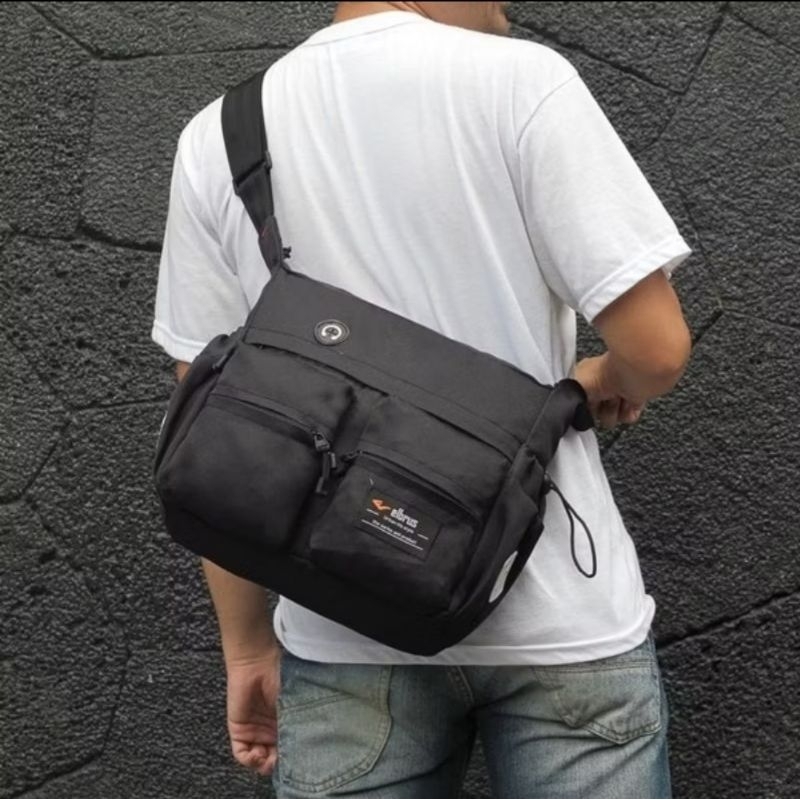 TERBARU TAS SELEMPANG LAPTOP 14.INCH PRIA ELBRUS TAS BAHU PRIA TAS SELEMPANG BAHU PRIA BESAR KERJA