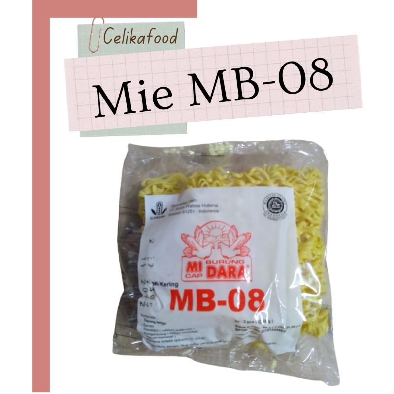 

Mie Burung Cap Dara 28gr MB Mi Kering Seblak Bakso Baso MB-08