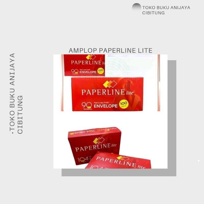 

AMPLOP PAPERLINE LITE ENVELOPE 90PPS DAN 104 PPS 100PCS Surat