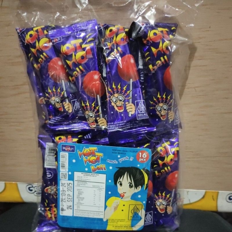 

Hot hot ball, 1pak isi 16pcs