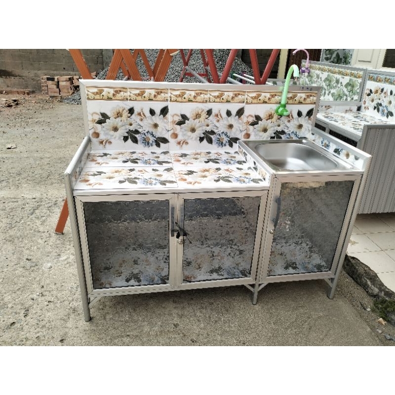 Meja cuci piring Aluminium