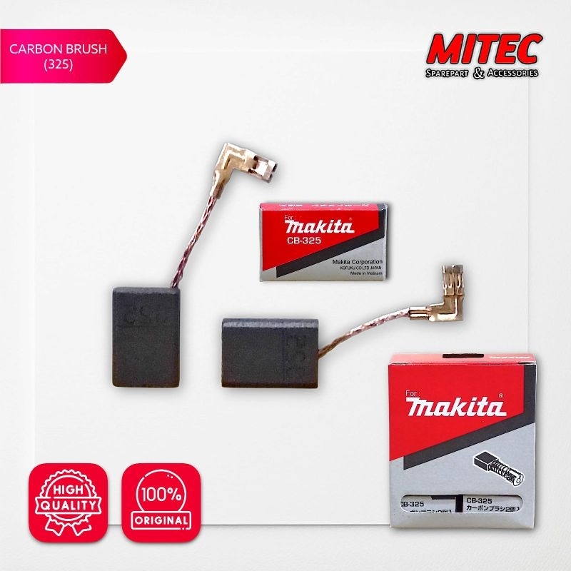 CB325 Makita Carbon Brush 325 Makita Arang Bostel Sparepart for Original  Makita Maktec 9553B MT817 