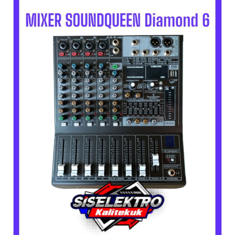 Mixer Soundqueen diamond 6 mixer 6 Chanel diamond