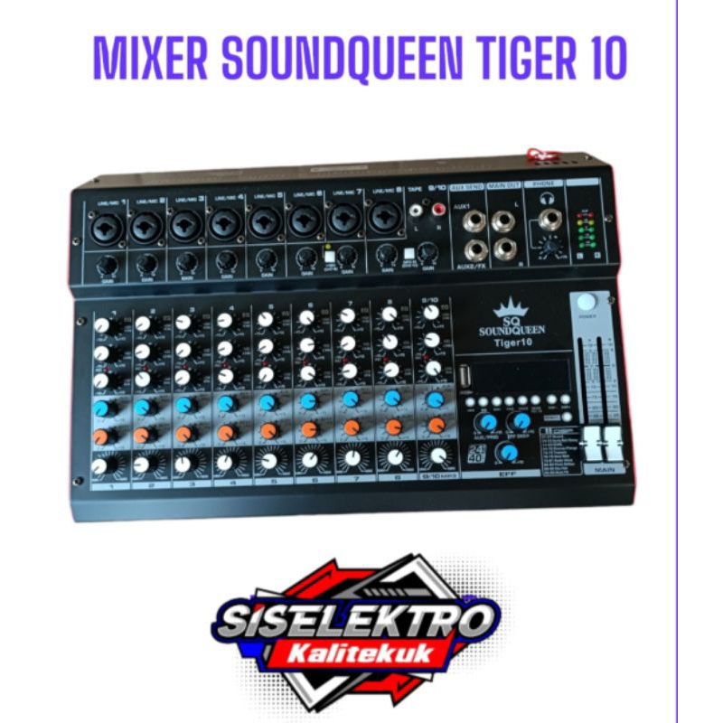 Mixer Soundqueen Tiger 10 Mixer Soundqueen 10 Chanel tiger