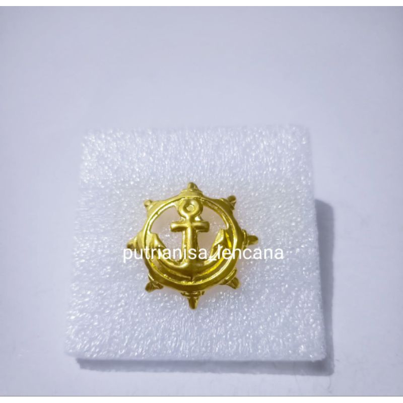 corpsteken / monogram kemudi jangkar  PELAYARAN (SEPASANG)