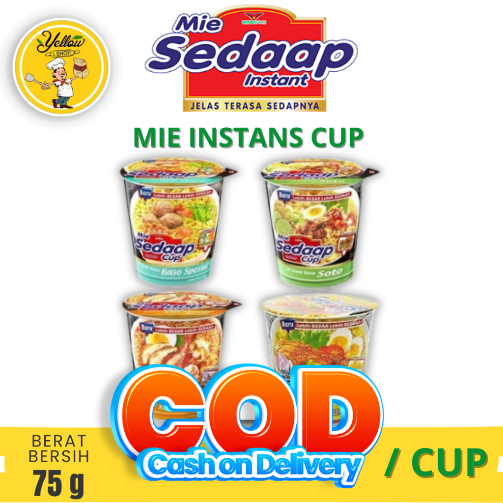 

MIE SEDAAP CUP / MIE INSTAN DALAM KEMASAN CUP