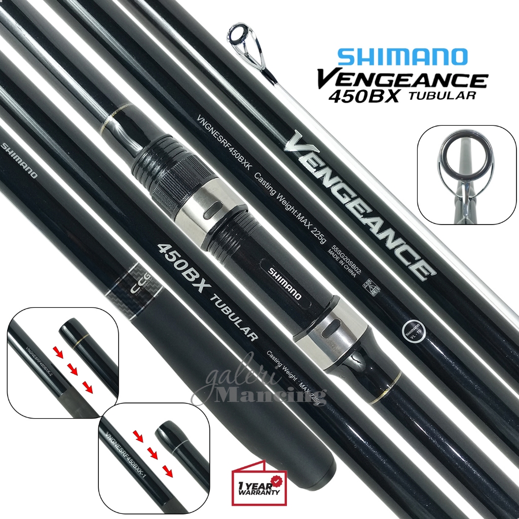 Joran SHIMANO VENGEANCE BX TUBULAR | Sambung 3 | Surf Rock Pasiran Laut | 425 450 | Resmi |