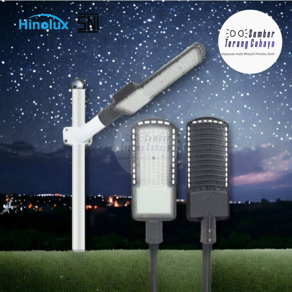 Lampu Jalan Listrik/ PJU 100 Watt Cahaya Putih/ Kuning PREMIUM Hinolux SNI